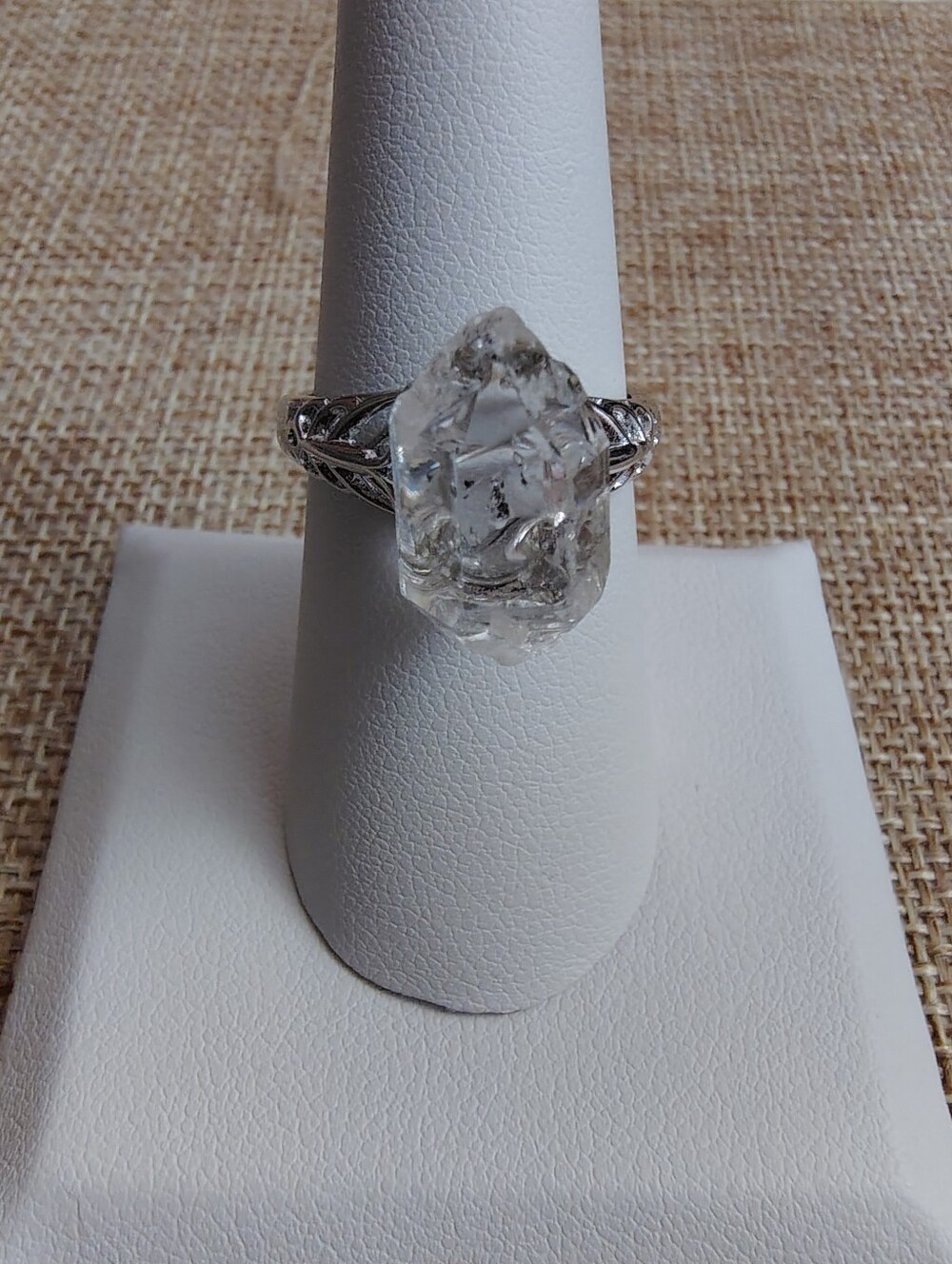 Clear Crystal Adjustable Statement Ring